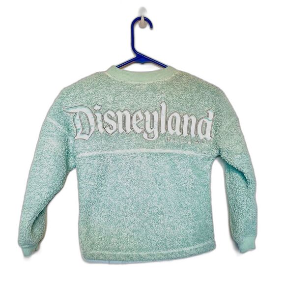 Disneyland Resort Sherpa Fleece, Mint Green‎ With Silver Threads Size XS - Picture 1 of 6